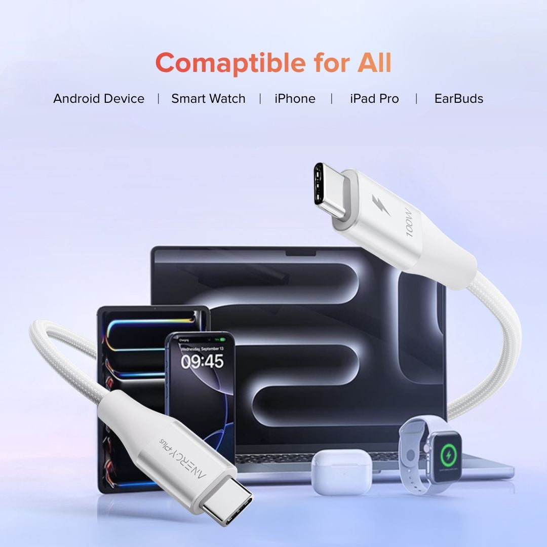 Airbot CTC100 | Fast Charging Cable 100W Type-C To Type-C