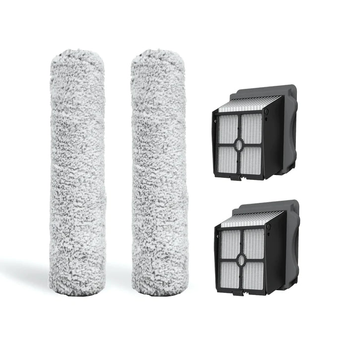 TINECO FLOOR ONE S3 REPLACEMENT BRUSH ROLLER KIT-2X BRUSH ROLLER & 2X HEPA ASSY