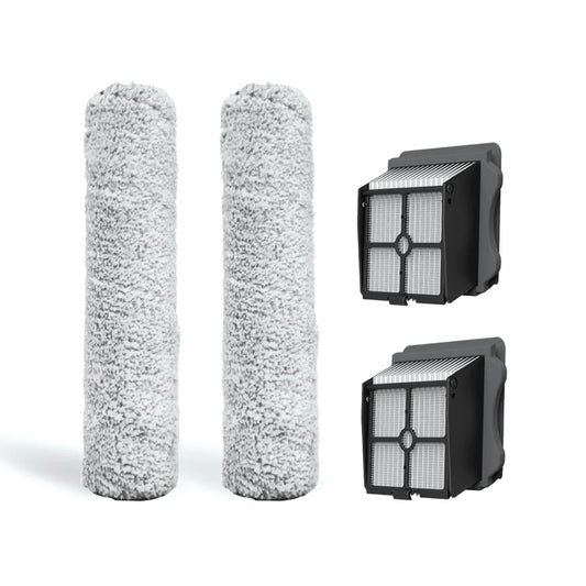 TINECO FLOOR ONE S3 REPLACEMENT BRUSH ROLLER KIT-2X BRUSH ROLLER & 2X HEPA ASSY